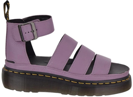 Dr. Martens Stijlvolle platte sandalen voor vrouwen Dr. Martens , Purple , Dames - 39 Eu,36 Eu,37 Eu,40 Eu,38 EU