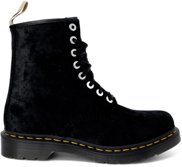 Dr. Martens Vegan Crushed Velvet Enkellaarzen Dr. Martens , Black , Dames - 38 Eu,39 Eu,36 Eu,37 Eu,40 EU