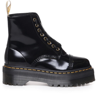 Dr. Martens Vegan Sinclair Zwarte Platformlaars Dr. Martens , Black , Dames - 40 Eu,39 EU