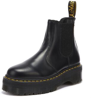 Dr. Martens Winkel Voor 2976 Quad Smooth Polished Zwarte Laarzen Voor Dames - EU 40 / UK 6.5