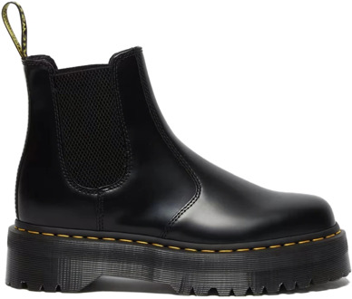 Dr. Martens Zwarte Gepolijste Gladleren Laarzen Dr. Martens , Black , Dames - 36 EU