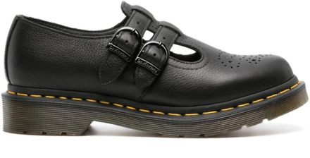 Dr. Martens Zwarte leren Mary Jane schoen met luchtkussen zool Dr. Martens , Black , Dames - 36 EU