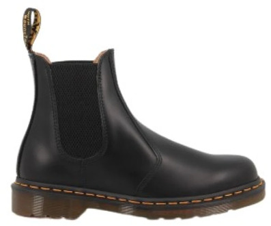 Dr. Martens Zwarte platte elastische enkellaarzen voor dames Dr. Martens , Black , Dames - 37 Eu,38 Eu,36 Eu,39 Eu,40 EU