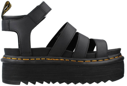 Dr. Martens Zwarte sandalen met Zebrilus-platform Dr. Martens , Black , Dames - 41 Eu,39 Eu,40 EU