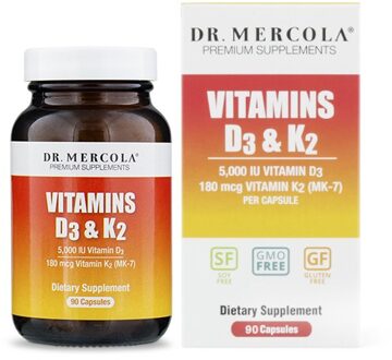 Dr. Mercola Vitamins D3 & K2 90 Capsules - Dr Mercola