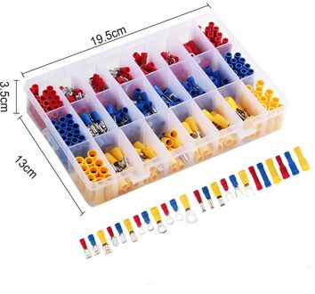 Draad Connector Terminals Diverse Set, Blok Cord End Wire Connector Elektrische Crimp Terminator Spade Butt Terminals 400stk