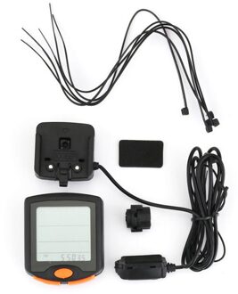 Draad Draadloos Fietsen Fiets Computer Fiets 8 Talen Led Snelheidsmeter Kilometerteller Backlight Lcd-scherm Waterdichte Toerenteller
