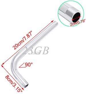 Draad G1/2 Rvs Wandmontage Buis Regendouche Arm Beugel 30