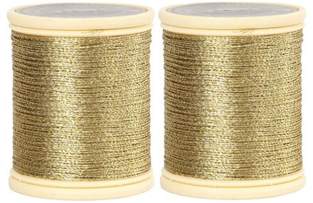 Draad op rol - 2x - 40 meter - metallic - hobbydraad - Hobby/knutsel touw