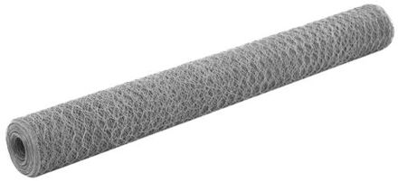 Draadgaas - Zilver - Gegalvaniseerd staal - 25 x 1.2 m - 36 mm maas - 0.5 mm draaddikte Zilverkleurig
