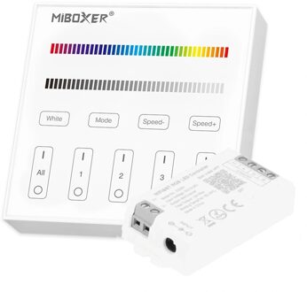 Draadloos milight touch wandpaneel & wifi controller voor RGB led strips - complete set