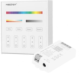 Draadloos milight touch wandpaneel & wifi controller voor RGBW led strips - complete set
