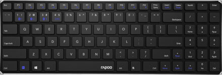 Draadloos multimedia toetsenbord Ultra-Slim E9100M QWERTY Toetsenbord Zwart