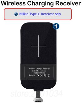 Draadloos Opladen Voor Samsung Galaxy M12 6.5 ''M127F F127G Draadloze Oplader Nillkin Qi Ontvanger USB-C Opladen Adapter Case Receiver enkel en alleen