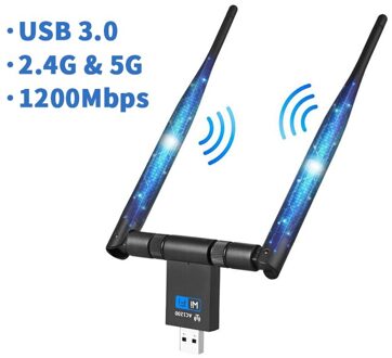 Draadloze 1200Mbps Wifi Adapter Usb 3.0 Dongle 2.4G/5G Lange Bereik Stabiel Signaal Netwerk Voor Windows xp 10 8 7 Visa Mac10.6-10.13 1200Mbps model- A