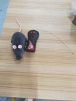 Draadloze Afstandsbediening Muis Pluizige Kat Speelgoed Elektronische Muis Speelgoed Emulatie Rat Voor Kat Hond Mini Rat Remote Rat Grappige speelgoed grijs Fleshy ears