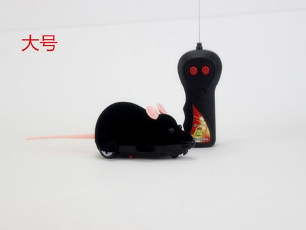 Draadloze Afstandsbediening Rat Rc Muis Speelgoed Massaal Emulatie Speelgoed Rat Voor Kat Hond, joke Eng Truc Speelgoed Grappige Kat Huisdier Speelgoed 16x7x8cm zwart 1