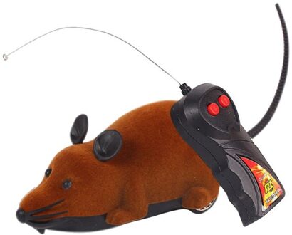 Draadloze Afstandsbediening Rc Elektronische Rat Muis Muizen Speelgoed Voor Kat Puppy Funny Speelgoed bruin