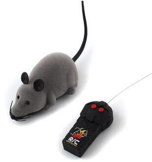 Draadloze Afstandsbediening Rc Elektronische Rat Muis Muizen Speelgoed Voor Kat Puppy Funny Speelgoed Grijs