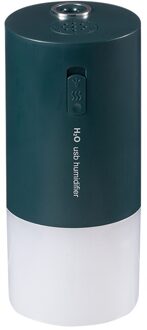 Draadloze Aroma Aromatherapie Diffuser Mini Usb Luchtbevochtiger Aroma Diffuser 300Ml Oplaadbare Met Led Nachtlampje groen