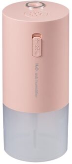 Draadloze Aroma Aromatherapie Diffuser Mini Usb Luchtbevochtiger Aroma Diffuser 300Ml Oplaadbare Met Led Nachtlampje roze