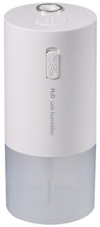 Draadloze Aroma Aromatherapie Diffuser Mini Usb Luchtbevochtiger Aroma Diffuser 300Ml Oplaadbare Met Led Nachtlampje wit