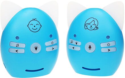 Draadloze Audio Intercom Babyfoon Voice Zender En Ontvanger Blauw