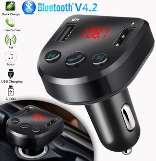 Draadloze Auto Fm-zender Radio Adapter Usb Lader Lcd Mp3 Speler Handsfree Car Mp3 Speler Zender Bluetooth Автомагнитола