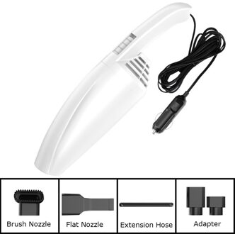 Draadloze Auto Stofzuiger 6000Pa Oplaadbare Draagbare Handheld Mini Draadloze Auto Stofzuiger Voor Auto Vacuüm Vacum wit