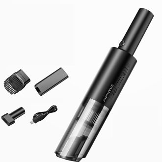 Draadloze Auto Stofzuiger Draagbare Met Handheld Stofzuiger Auto Huishoudelijke Tweeërlei Gebruik 120W6000pa Sterke Zuigkracht Mini Schoner draadloze zwart
