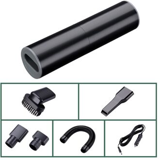 Draadloze Auto Vacuüm Cleanerhandheld Draagbare Vacuüm Cleanermini Stofzuiger Voor Thuis Auto Nat En Droog Super Zuigkracht Cleaner Wired zwart