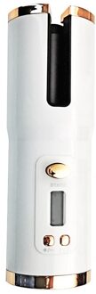 Draadloze Automatische Haar Krultang Ijzer Draadloze Krultang Usb Oplaadbare Air Curler Voor Krullen Golven Lcd-scherm Keramische Krullend zwart
