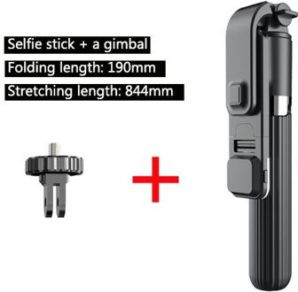 Draadloze Bluetooth Aluminium Selfie Stick Met Led Light Opvouwbare Monopods Statief Voor Smart Telefoon Foto Voor Gopro Selfie stick gimbal