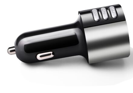 Draadloze Bluetooth Auto USB Lader Fm-zender Draadloze Radio Adapter Keurt FM Full-frequentie Draadloze Transmissie grijs