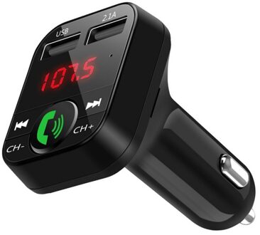 Draadloze Bluetooth Car Kit Fm-zender Dual Usb Autolader MP3 Muziekspeler Handsfree Radio Adapter Usb Lader