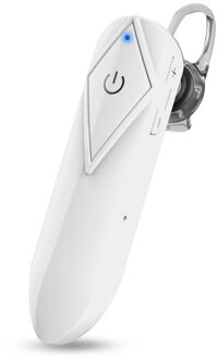 Draadloze Bluetooth Headset Business Handsfree Hoofdtelefoon V5.0 Oortelefoon Waterdichte Sport Oordopjes Met Microfoon Voor Rijden White2
