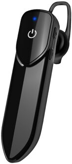 Draadloze Bluetooth Headset Business Handsfree Hoofdtelefoon V5.0 Oortelefoon Waterdichte Sport Oordopjes Met Microfoon Voor Rijden zwart