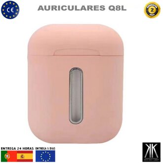 Draadloze Bluetooth Headset Krachtige Microfoon Sport Running Draagbare In Oor Muziek Gym Universele Q8L Q8L Bluetooth headphones roze