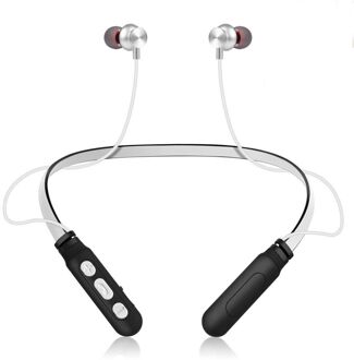 Draadloze Bluetooth Koptelefoon Sport Stereo Headset Handfree Blutooth Oortelefoon Oordopjes Met Microfoon Voor Xiaomi Telefoon Zilver