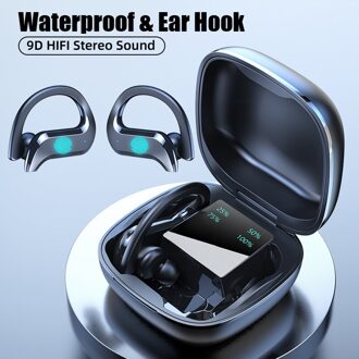 Draadloze Bluetooth Oortelefoon V5.0 Sport Waterdichte Draadloze Hoofdtelefoon Touch Control Hoofdtelefoon Tws Oordopjes Headsets