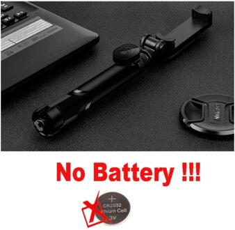 Draadloze Bluetooth Selfie Stok Statief Afstandsbediening Palo Handphone Live Photo Houder Statief Camera Monopod Zelfontspanner Artefact Staaf zwart