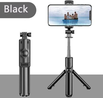 Draadloze Bluetooth Selfie Stok Statief Selfie Uitschuifbare Opvouwbare Monopod Mini Statief Met Afstandsbediening Voor Iphone Huawei