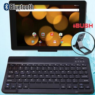 Draadloze Bluetooth Tablet Keyboard Voor Argos Alba 10 "/Bush Breezie 10"/Bush Eluma 10.1 "/spira B1 10" Bluetooth Toetsenbord + Beugel Bush Eluma 10.1 duim