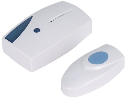 Draadloze Deurbel 100M Range Draadloze Music Deurbel Met Led Licht Afstandsbediening Home 7.5X3.6X2 cm Droge Batterij Plastic