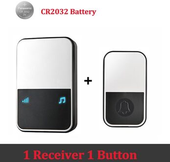 Draadloze Deurbel Smart Ring Loud Chime Pager Welkom Huishoudelijke Lange Afstand Elektronische Home Security Knop Timbre Deurbel uk plug