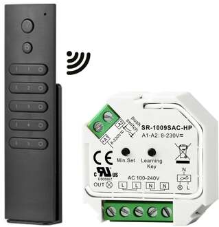 Draadloze dimmer mini set 400 Watt maximaal met RF afstandsbediening