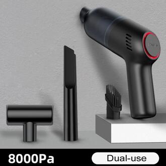 Draadloze Draagbare Auto Stofzuiger Auto Thuis Dual-Gebruik High-Power Zuigkracht Oplaadbare Mini Handheld Automatische Stofzuiger zwart