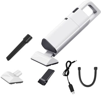 Draadloze Draagbare Auto Stofzuiger Handheld Nat/Droog Tweeërlei Gebruik Krachtige Auto Thuis Reinigen 120W 12V hoge Zuigkracht Stofzuiger draadloze wit een