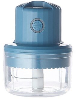 Draadloze Elektrische Knoflookpers Mini Vleesmolen Juicer Huishoudelijke Fruit Groente Chopper Mixer Keukenmachine Keuken Gereedschap blauw 100ml