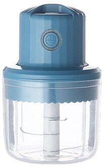 Draadloze Elektrische Knoflookpers Mini Vleesmolen Juicer Huishoudelijke Fruit Groente Chopper Mixer Keukenmachine Keuken Gereedschap blauw 250ml